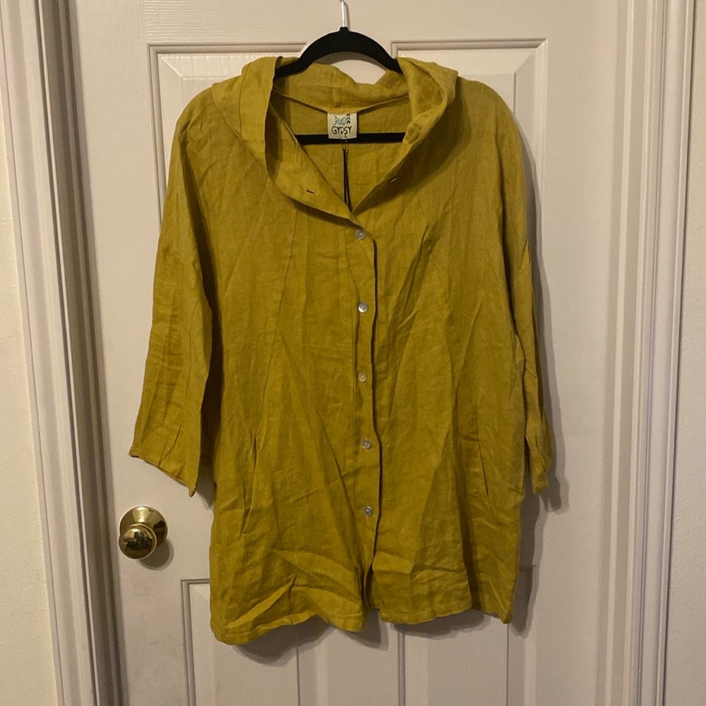 Jaded Gypsy Linen Top